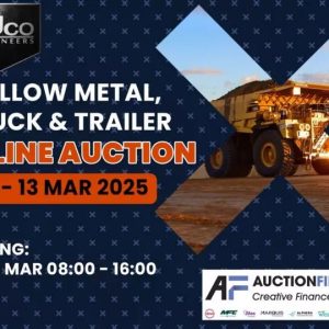 YELLOW METAL, TRUCK & TRAILER ONLINE AUCTION – MIDDELBURG | 11 MARCH 08:00 – 13 MARCH 10:30 | www.nucoauctioneers.co.za Secure pre-approved bank finance, contact Desmond Swart +27828920175 | www.auctionfinance.co.za Auth. FSP34936