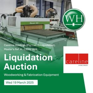 LIQUIDATION AUCTION, WOODWORKING & FABRICATION EQUIPMENT – CAPE TOWN | 5 MARCH 10:30 | https://bit.ly/3XjaQEZ Secure Pre-Approved Bank Finance, contact Mathilda Fourie on +27823372210 | www.auctionfinance.co.za #AuctionFinance #ApplyNow Auth. FSP34936