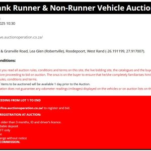 WESBANK VEHICLE AUCTION - WEST RAND | 19 MARCH 10:30| www.auctionoperation.co.za Secure Pre-Approved Bank Finance, contact Nondumiso Mzungu +27646731349 | www.auctionfinance.co.za #AuctionFinance #Applynow Auth. FSP34936