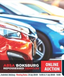 ABSA ONLINE BANK VEHICLE AUCTION | 20 - 21 JULY 2026 | https://bit.ly/4gZf52W Clients with pre-approved auction finance can register for this auction without paying the registration deposit Contact Leatitia: Bank finance available, connect with Leatitia Jansen van Rensburg +27829609506 • https://typecard.com/7846f51b Auth. FSP 34936 Absa Boksburg Repossessed Vehicles Online Auction. * Catalogue loading... Bids Start: Mon 20 July @ 11:00. Bids Close: Tue 21 July from 11:00. Viewing Venues: 8 Top Road, Boksburg 194 Main Road, Anderbolt, Boksburg Viewing Dates Mon 22 June (08:00 - 16:00) Tue 23 June (08:00 - 10:00) --------------------------------------------- Register & Bid Online! Registration - R7 000 deposit (refundable) --------------------------------------------- Get Pre-Approved Finance for Vehicles on Auction. Lizette Muller - 072 105 8379 www.auctionfinance.co.za --------------------------------------------- Register > *View lots > Bid Online: https://bit.ly/4gZf52W www.tirhani.co.za Celebrating 25 years of Auction Integrity #publicauction #BankRepoCars #usedcarsforsale #cardealership #automotive #luxurycars #carshopping #Tirhani #boksburg