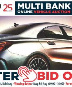 MULTI BANK ONLINE VEHICLE AUCTION (STANDARD BANK & ABSA) - BOKSBURG | 5 - 6 AUGUST 2026 | https://bit.ly/4fo5O20 Bank finance available, connect with Leatitia Jansen van Rensburg +27829609506 • https://typecard.com/7846f51b Auth. FSP 34936 Multi-Bank Online Vehicle Auction | August 2026 Standard Bank VAF & Absa Repossessed Vehicles on auction. * Catalogue loading... * Register & Bid Online! --------------------------------------------- Bids Start: Wed 5 August @ 11:00. Bids Close: Thu 6 August 11:00. Viewing Venues: 194 Main Road, Anderbolt, Boksburg Viewing Dates: Tue 4 August (09:00 - 16:00) Wed 5 August (09:00 - 16:00) --------------------------------------------- Get Pre-Approved Finance for Vehicles on Auction. Leatitia Jansen van Rensburg: 082 960 9506 https://typecard.com/7846f51b www.auctionfinance.co.za --------------------------------------------- Register > *View lots > Bid Online: https://bit.ly/4fo5O20 www.tirhani.co.za "Celebrating 25 years of auction integrity" #publicauction #BankRepoCars #usedcarsforsale #cardealership #automotive #luxurycars #carshopping #Tirhani #boksburg