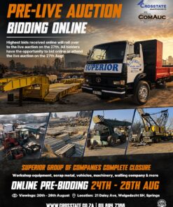 SUPERIOR GROUP OF COMPANIES COMPLETE CLOSURE AUCTION - SPRINGS | 24 - 26 AUGUST 2026