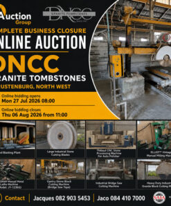 COMPLETE BUSINESS CLOSURE ONLINE AUCTION - NORTH WEST | 27 JULY - 6 AUGUST  2026